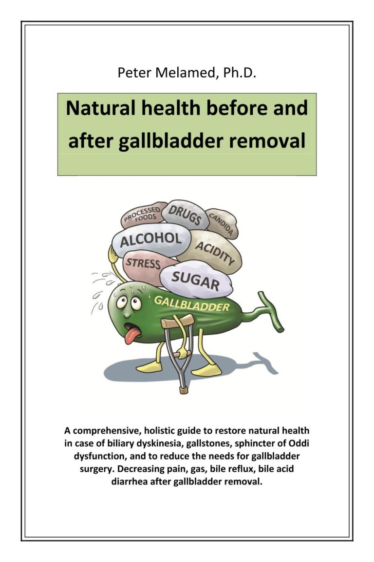 "NATURAL HEALTH BEFORE AND AFTER GALLBLADDER REMOVAL" BOOK Biotherapy